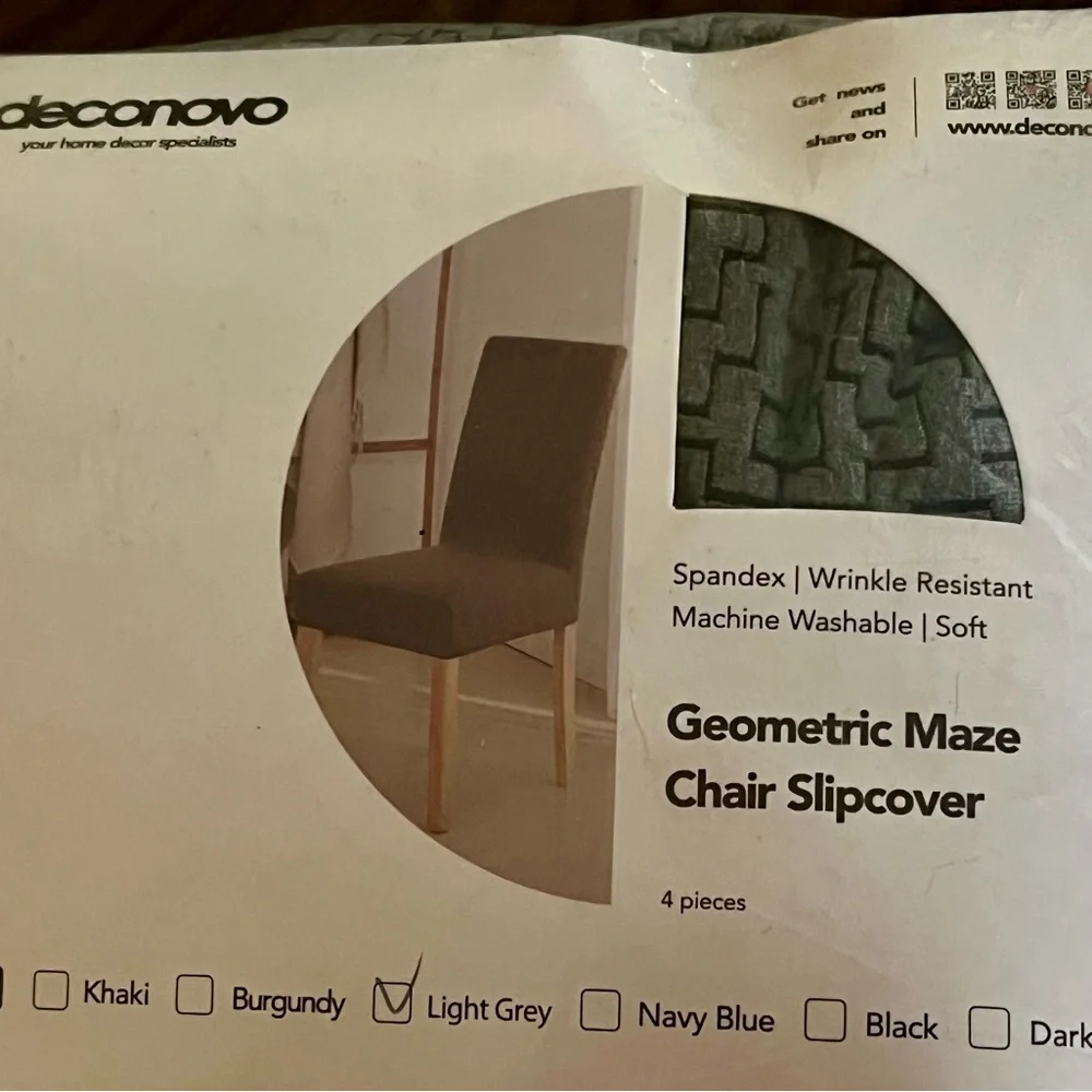 Geometric Patterned Chair Cover - Picture 4 of 6